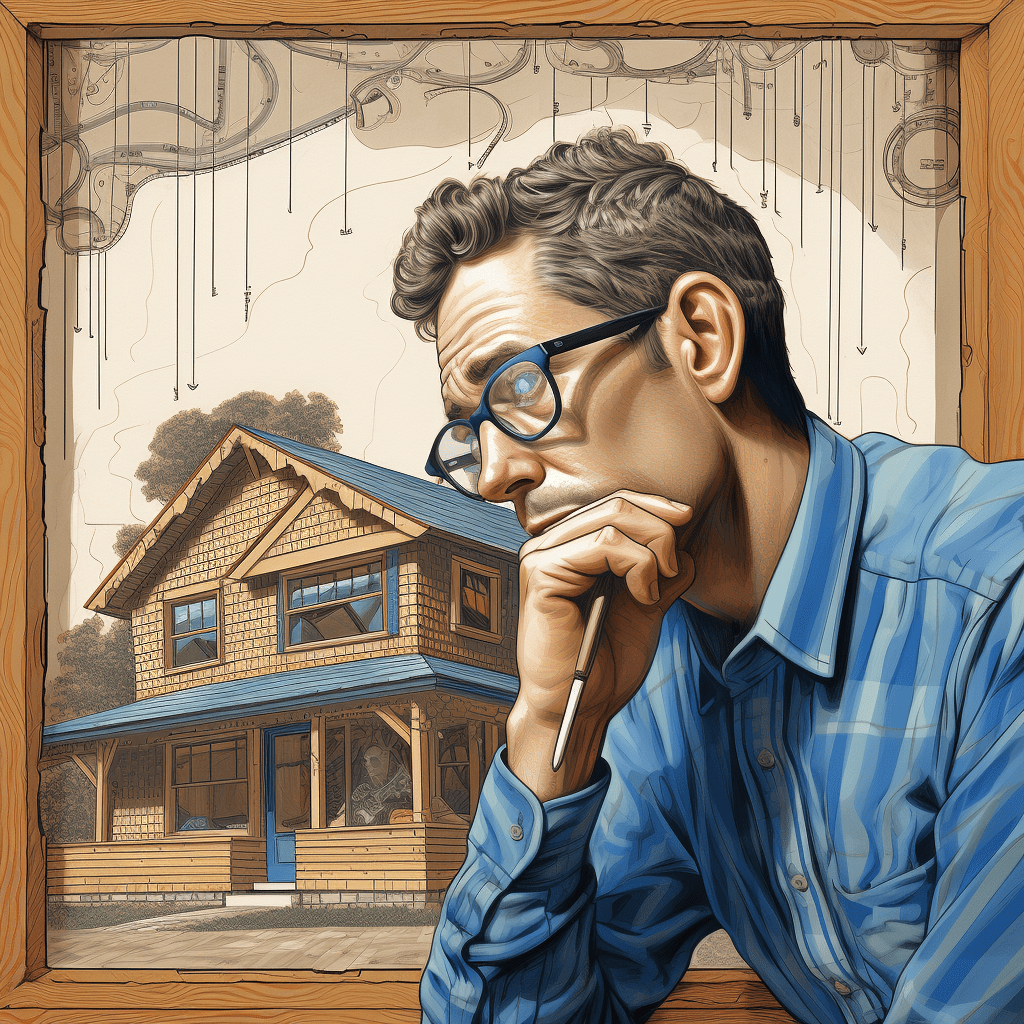 man looking at the inside of home thinking about grab bar placement for optimal functionality and safety