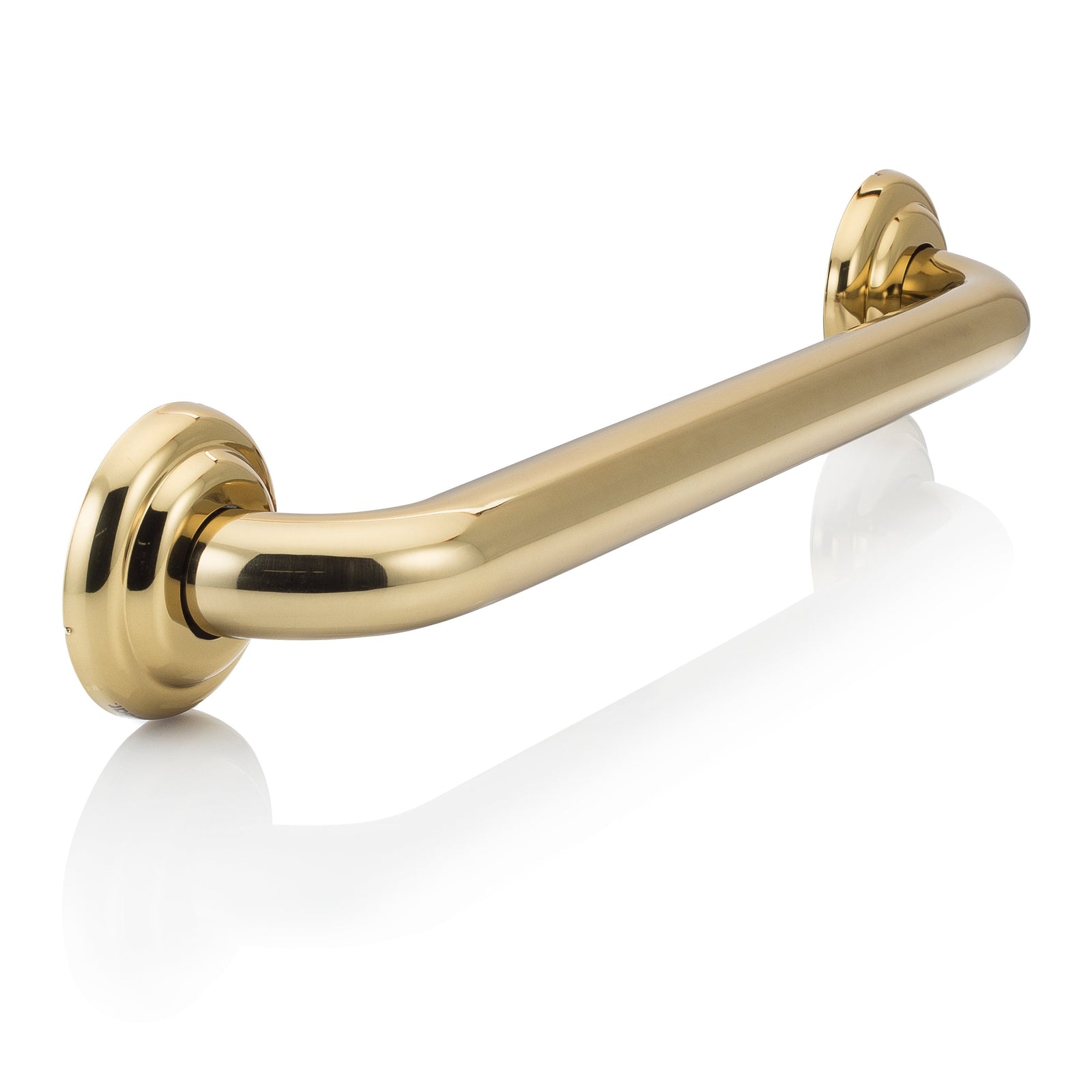 Polished brass grab bar collection featuring different bathroom safety bars in a polished brass finish.